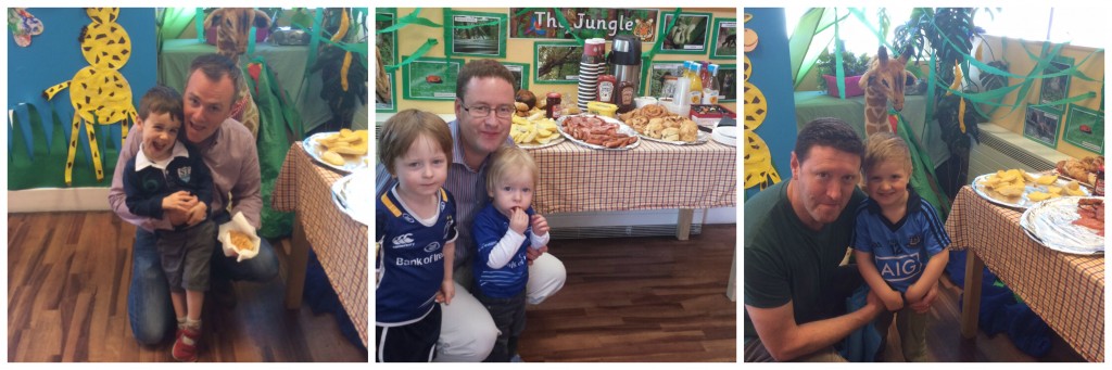 Giraffe Harcourt Road had a splendid breakfast laid out for the Dads. Here are some of our children with their Daddies on the day!