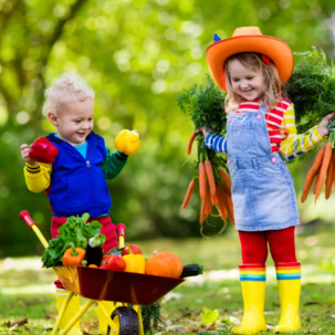 Gardening fun with children