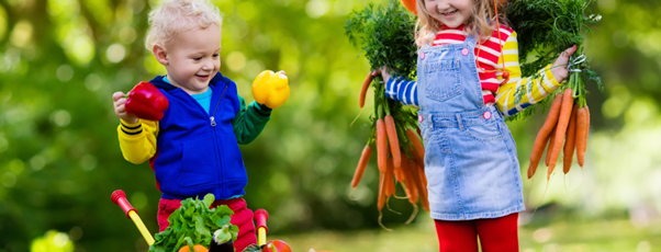 Gardening fun with children